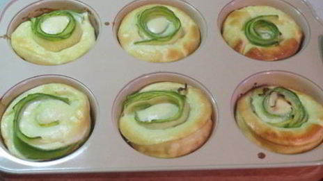 омлетные маффины с кабачком