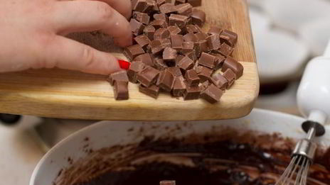 шоколадные маффины со взбитыми сливками