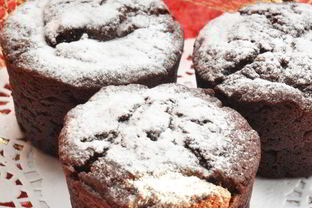 Шоколадные заварные маффины