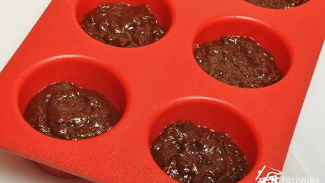 шоколадные заварные маффины