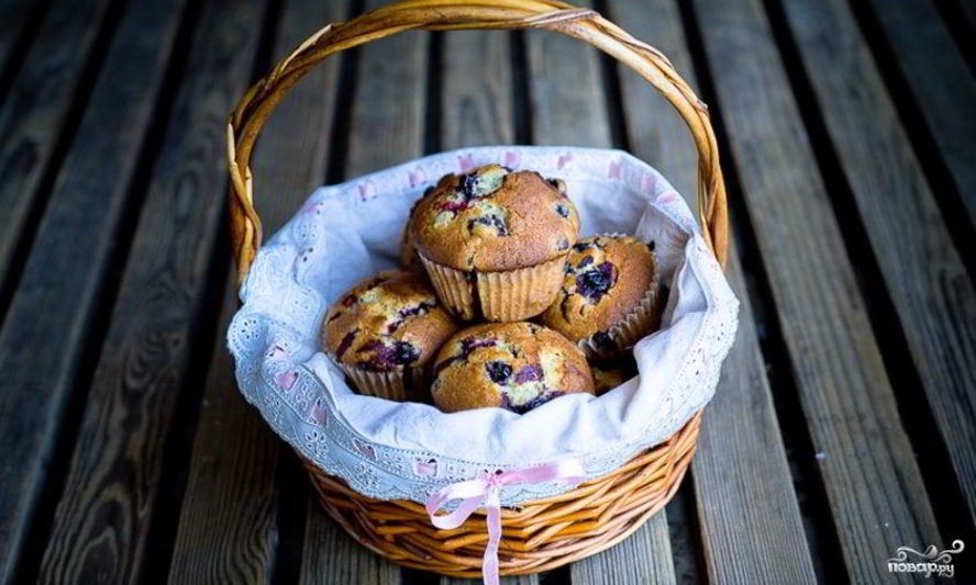 Рецепт смородиновых маффинов