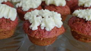 Свекольные маффины