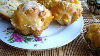 Ветчинно-сырные маффины