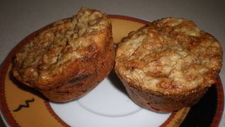 Яблочно-кабачковые маффины