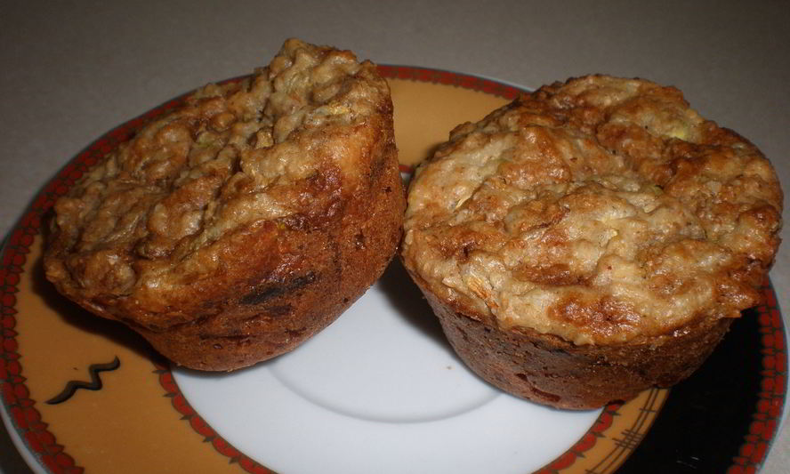 Рецепт яблочно-кабачковых маффины