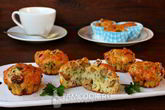 Закусочные маффины с лисичками