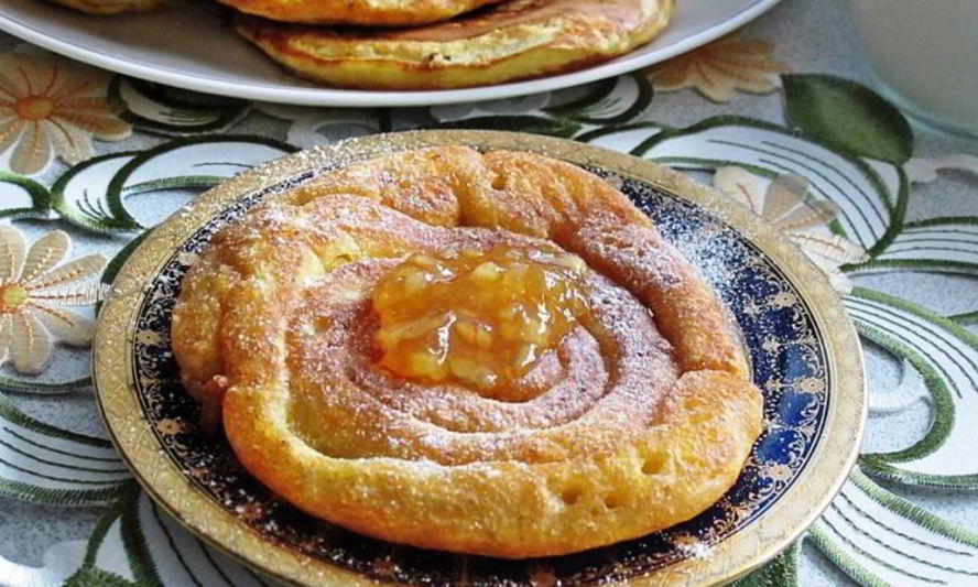 Рецепт апельсиновых оладий без яиц