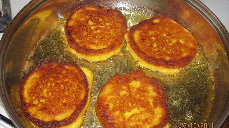 кукурузные оладушки с тыквой