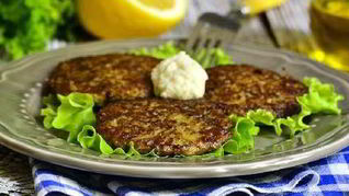 Мясные оладьи