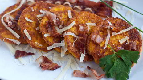 несладкие оладьи из тыквы с сыром