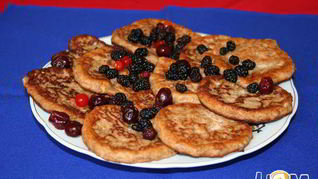 Низкокалорийные оладьи с пшеничными отрубями