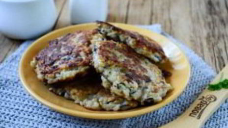 оладьи из баклажанов и картофеля