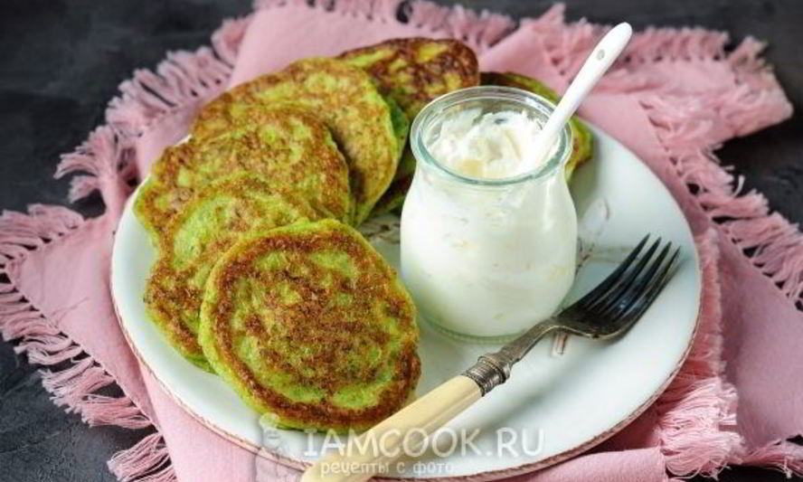 Рецепт оладий из брокколи