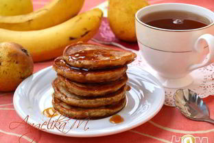 Оладьи из груш и банана