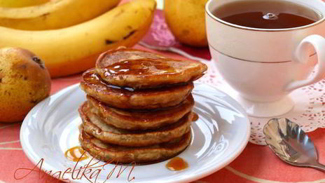 оладьи из груш и банана