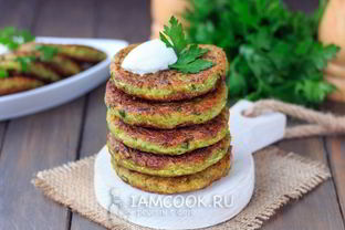 Оладьи из кабачков без яиц