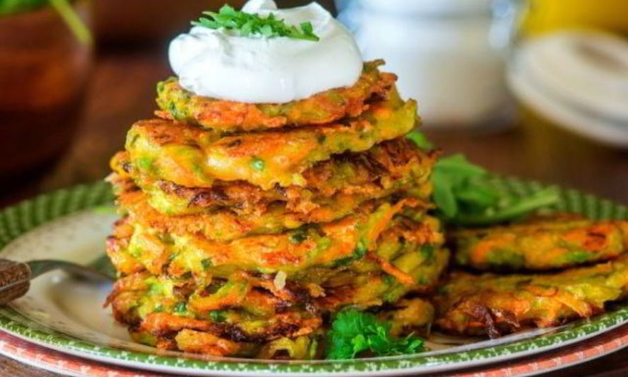 Рецепт оладий из кабачков и моркови