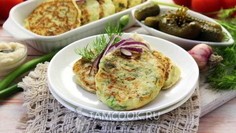 оладьи из кабачков на простокваше