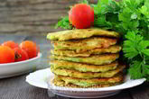Оладьи из кабачков с чесноком