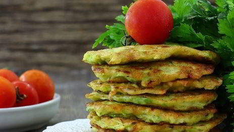 оладьи из кабачков с чесноком