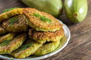 Оладьи из кабачков с хлопьями