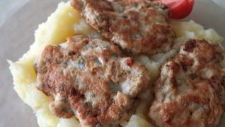 Оладьи из куриного фарша