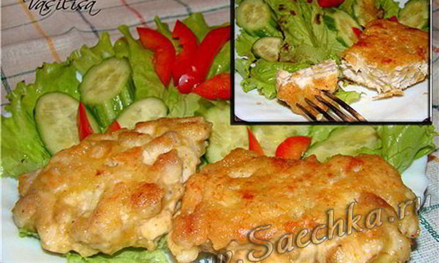 Рецепт оладий из куриной грудки