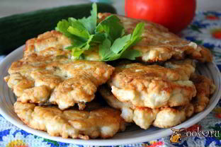 Оладьи из рубленой курицы