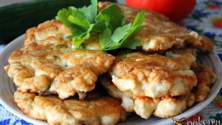 Оладьи из рубленой курицы