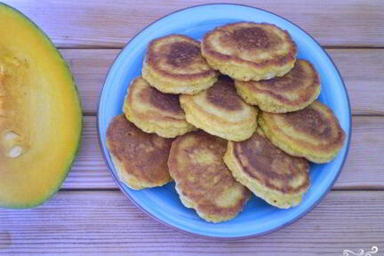 Оладьи из тыквы постные