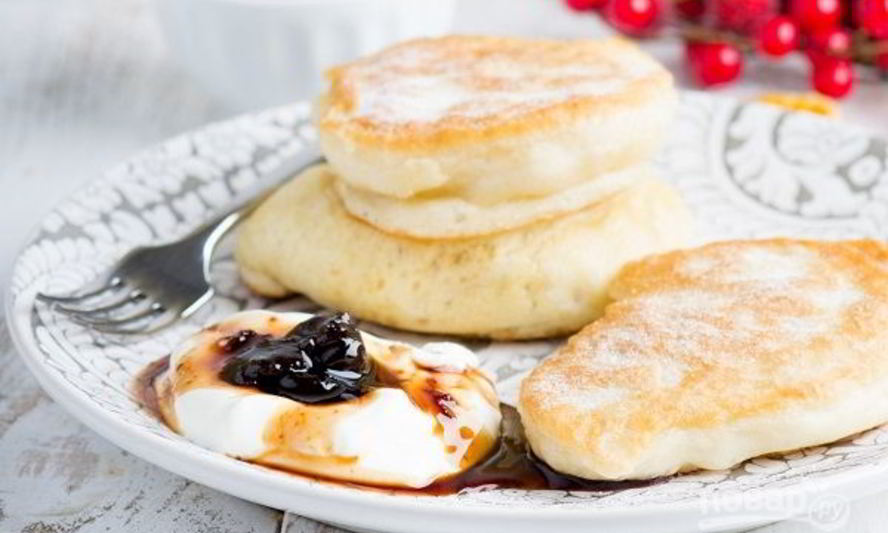 Рецепт оладий на дрожжах на молоке