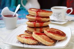 Оладьи на кефире и сметане