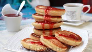 Оладьи на кефире и сметане