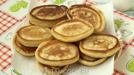 оладьи на кефире и сметане