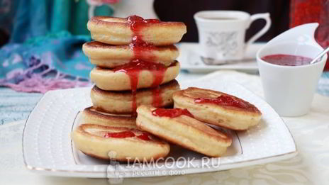 оладьи на кефире и сметане