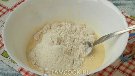 оладьи на кефире и сметане