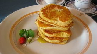 Оладьи на молоке с корицей