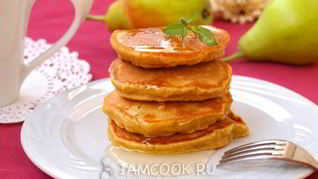 Оладьи с грушами