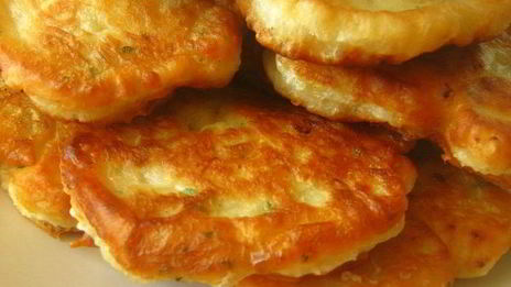 оладьи с луком