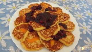 Оладьи с тыквенным припеком