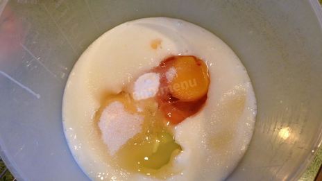 оладьи с яблоками и бананами на кефире