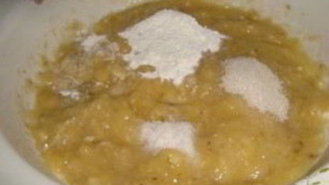 постные банановые оладьи