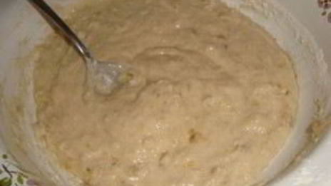 постные банановые оладьи