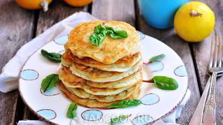 Постные оладьи из кабачков