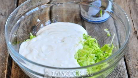 постные оладьи из кабачков