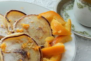 Постные оладьи на апельсиновом соке