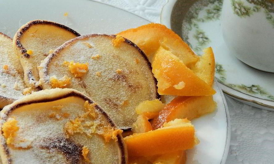 Рецепт постных оладий на апельсиновом соке