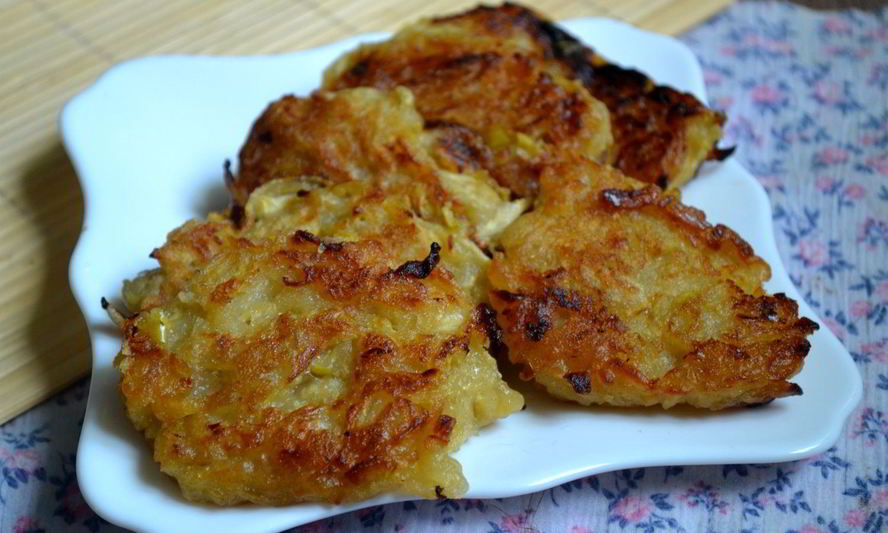 Рецепт постных яблочных оладий