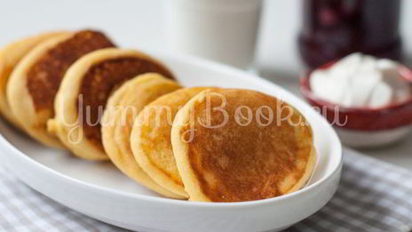 пышные оладьи без яиц