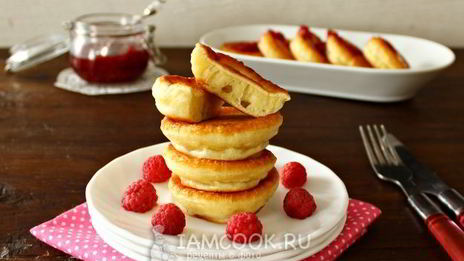 пышные оладьи на кефире и соде